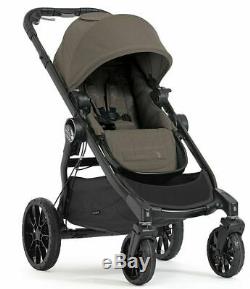 Baby Jogger City Select Lux Twin Double Stroller Taupe with Second Seat & Bassinet