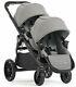Baby Jogger City Select Lux Twin Double Stroller W Second Seat Slate Open Box