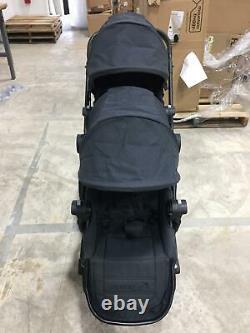 Baby Jogger City Select Lux Twin Double Tandem Second Seat Baby Stroller Granite