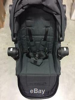 Baby Jogger City Select Lux Twin Tandem Double Stroller with Second Seat Granite