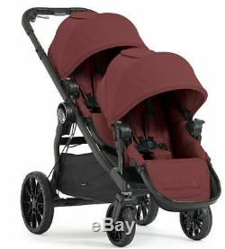 Baby Jogger City Select Lux Twin Tandem Double Stroller with Second Seat Port NEW