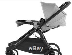 Baby Jogger City Select Lux Twin Tandem Double Stroller with Second Seat Taupe