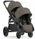 Baby Jogger City Select Lux Twin Tandem Double Stroller With Second Seat Taupe New