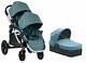 Baby Jogger City Select Twin Double Stroller Lagoon W Second Seat Bassinet