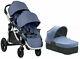 Baby Jogger City Select Twin Double Stroller Moonlight With Second Seat Bassinet