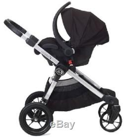 Baby Jogger City Select Twin Double Stroller Onyx with Second Seat & Bassinet