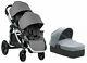 Baby Jogger City Select Twin Double Stroller Slate W Second Seat & Bassinet