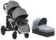 Baby Jogger City Select Twin Double Stroller Slate W Second Seat & Bassinet 2019