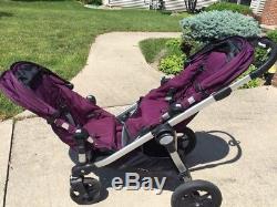 Baby Jogger City Select Twin Double Stroller with Second Seat and Accessories