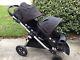 Baby Jogger City Select Twin Double Stroller With Second Seat & Snack Tray Black
