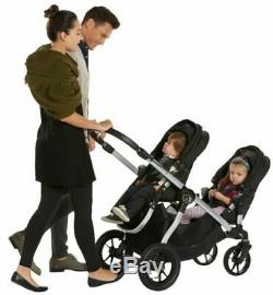 Baby Jogger City Select Twin Tandem Double Stroller Amethyst with Second Seat