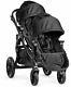 Baby Jogger City Select Twin Tandem Double Stroller Black With Second Seat New