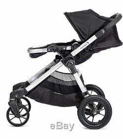 Baby Jogger City Select Twin Tandem Double Stroller Onyx with Second Seat NEW