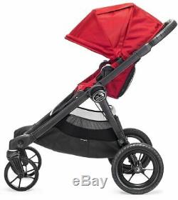 Baby Jogger City Select Twin Tandem Double Stroller Red with Second Seat NEW