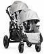 Baby Jogger City Select Twin Tandem Double Stroller Silver With Second Seat New