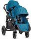 Baby Jogger City Select Twin Tandem Double Stroller Teal With Second Seat New
