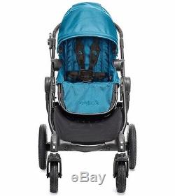Baby Jogger City Select Twin Tandem Double Stroller Teal with Second Seat NEW