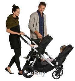 Baby Jogger City Select Twin Tandem Double Stroller Teal with Second Seat NEW