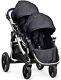 Baby Jogger City Select Twin Tandem Double Stroller Titanium W Second Seat New