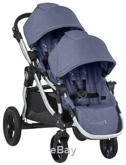 Baby Jogger City Select Twin Tandem Double Stroller w Second Seat Moonlight 2019