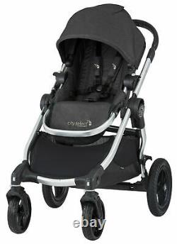 Baby Jogger City Select Twin Tandem Double Stroller with Second Seat Jet
