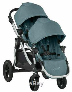 Baby Jogger City Select Twin Tandem Double Stroller with Second Seat Lagoon 2018