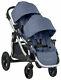 Baby Jogger City Select Twin Tandem Double Stroller With Second Seat Moonlight