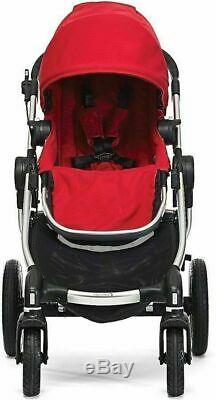 Baby Jogger City Select Twin Tandem Double Stroller with Second Seat Slate