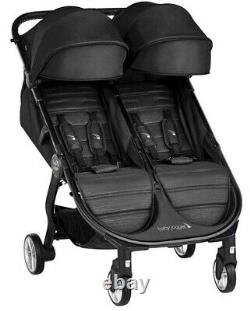 Baby Jogger City Tour 2 Twin Double Lightweight Compact Fold Travel Stroller Jet