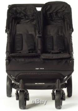 Baby Monsters Easy Twin 2.0 Double Stroller in Black Brand New Free Ship