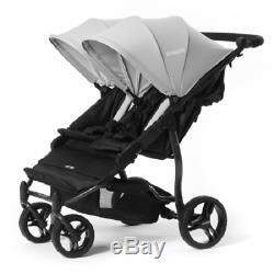 Baby Monsters Easy Twin 2.0 Double Stroller in Grey Heather Brand New Free Ship