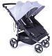 Baby Monsters Easy Twin 3.0 Double Stroller In Heather Grey Free Shipping