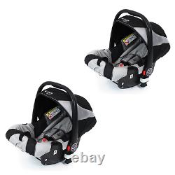 Baby Newborn Pram System Twin Tandem Pushchair +2nd Seat +Carseats +Adaptors New