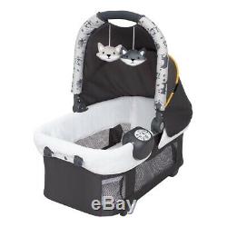 Baby Set Double Stroller Frame with 2 Car Seats Twins Nursery Center Diaper Bag