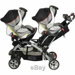 Baby Stroller Double Seat Carriage Twins Boy Girl Newborn Canopy Toys Toddlers