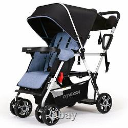 Baby Stroller Double Twins Twin Seats Nursery Seat Travel Bag Center New System