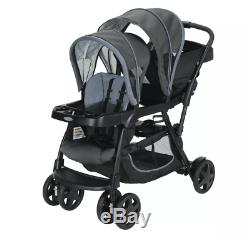 Baby Stroller Double seat, pushchair travel buggy, twin pram system, folding new