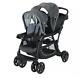 Baby Stroller Double Seat, Pushchair Travel Buggy, Twin Pram System, Folding New