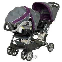 Baby Strollers For Two Sit and Stand Double Twins Girls Boys Car Seat Carrier