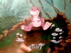 Baby T-rex, Land Before Time II Bluth Studios Key Production Setup, New, Framed