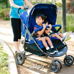 Baby Toddler Scooter Double Twin Stroller Jogger Walking Run Child Push Cart