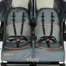 Baby Trend Double Jogging Stroller with Two Infant Car Seats Travel Combo Twins