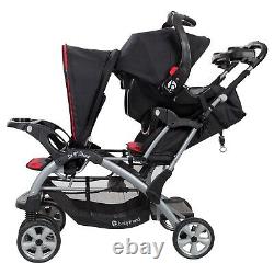 Baby Trend Double Stroller with 2 Car Seats Bag Twins Combo Travel System Set