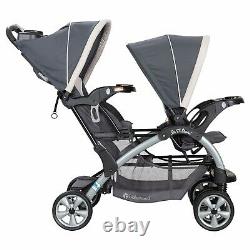 Baby Trend Double Stroller with 2 Car Seats and Base Twins Travel System
