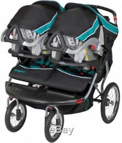 Baby Trend Navigator Double Jogger Stroller Tropic Baby Child Twin Kids Best New