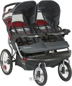 Baby Trend Navigator Double Jogging Stroller Twins Child Travel Fits Car Seats