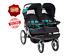 Baby Trend Navigator Twin Double Jogging Stroller Tropic Padded Front New