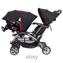 Baby Trend Newborn Twins Sit N' Stand Double Stroller Playard Child Mega Combo