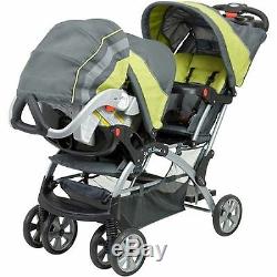 Baby Trend Sit N Stand Double Stroller Carbon, Twin Baby carriage