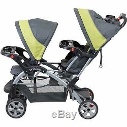 Baby Trend Sit N Stand Double Stroller Carbon, Twin Baby carriage